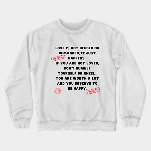 Discover Freedom in Goodbye and Embrace Self-Love! 🚀 empower yourself and transform your life Crewneck Sweatshirt by Bruja Maldita